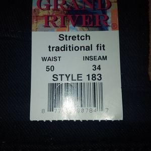 GRAND RIVER 50X34 BLACK JEANS NEW